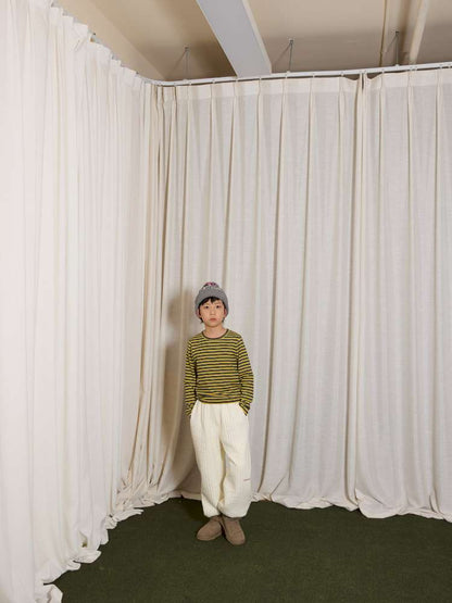 yummy&rocky | Antibacterial Striped Soft Base Layer 抗菌 防寒 ストライプ インナー トップス【mh0020057】 yummy&rocky 長袖Tシャツ