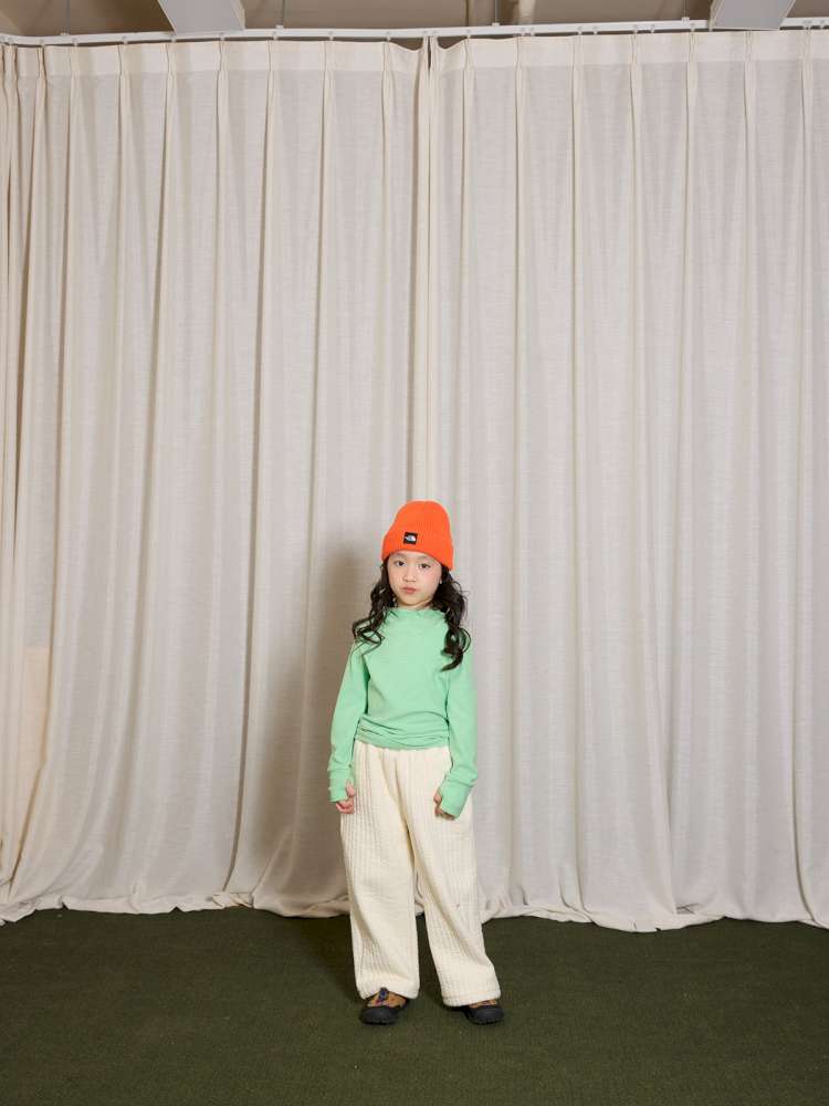 長袖Tシャツ yummy&rocky | Antibacterial Pinstripe Hooded Base Layer ピンストライプ フーデッド インナー【mh0020056】