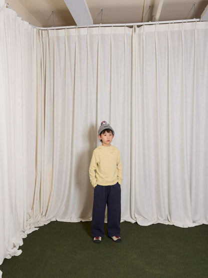 長袖Tシャツ yummy&rocky | Antibacterial Pinstripe Hooded Base Layer ピンストライプ フーデッド インナー【mh0020056】