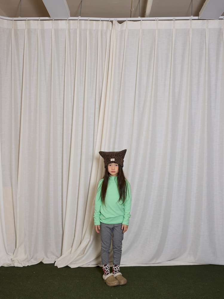 長袖Tシャツ yummy&rocky | Antibacterial Pinstripe Hooded Base Layer ピンストライプ フーデッド インナー【mh0020056】