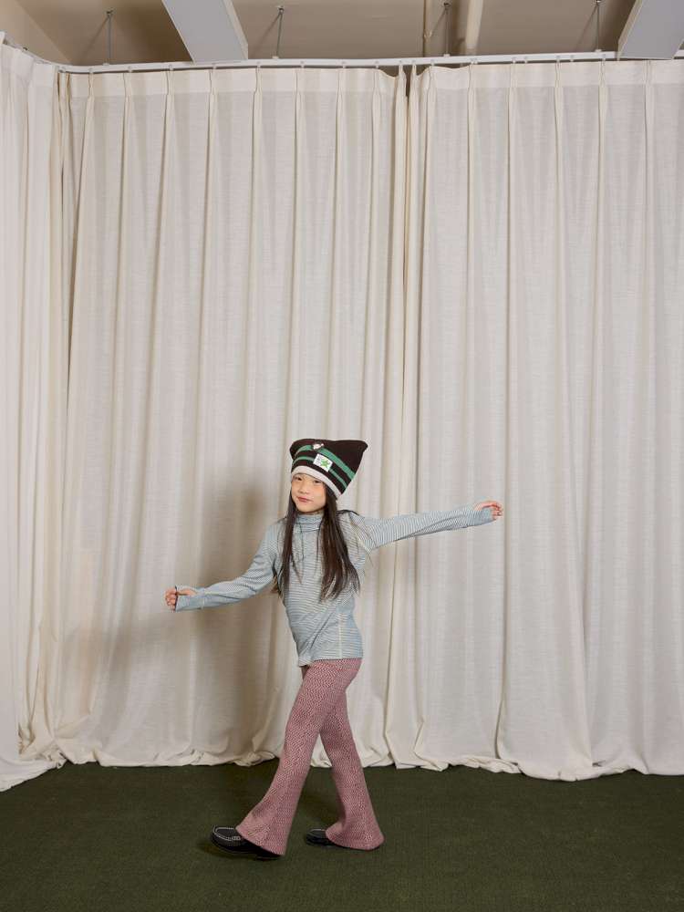 長袖Tシャツ yummy&rocky | Antibacterial Pinstripe Hooded Base Layer ピンストライプ フーデッド インナー【mh0020056】