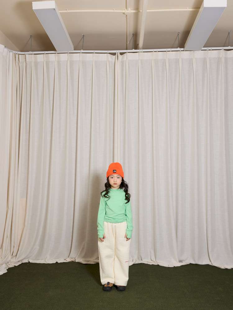 長袖Tシャツ yummy&rocky | Antibacterial Pinstripe Hooded Base Layer ピンストライプ フーデッド インナー【mh0020056】