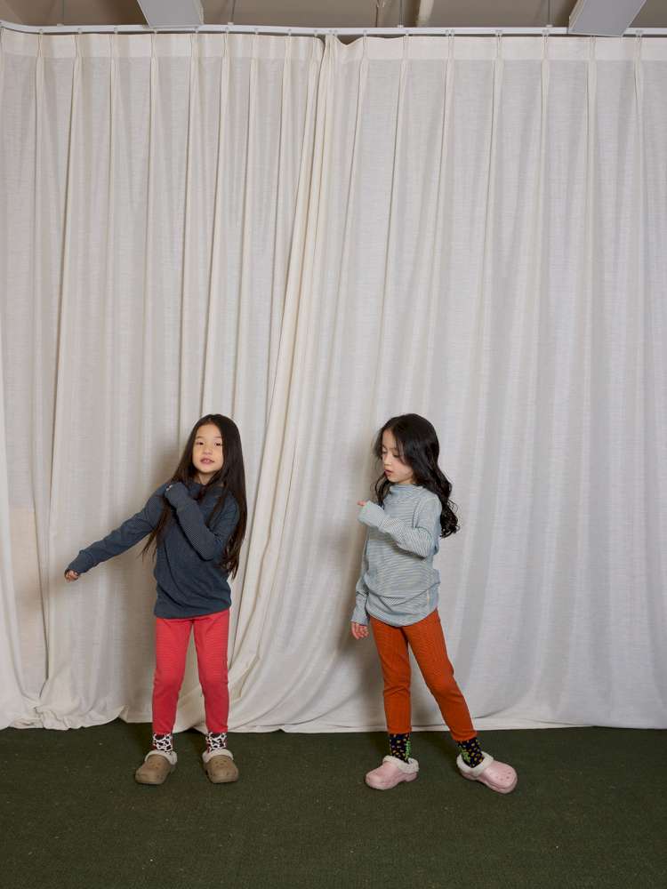 長袖Tシャツ yummy&rocky | Antibacterial Pinstripe Hooded Base Layer ピンストライプ フーデッド インナー【mh0020056】