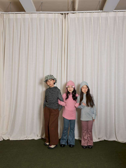 長袖Tシャツ yummy&rocky | Antibacterial Pinstripe Hooded Base Layer ピンストライプ フーデッド インナー【mh0020056】