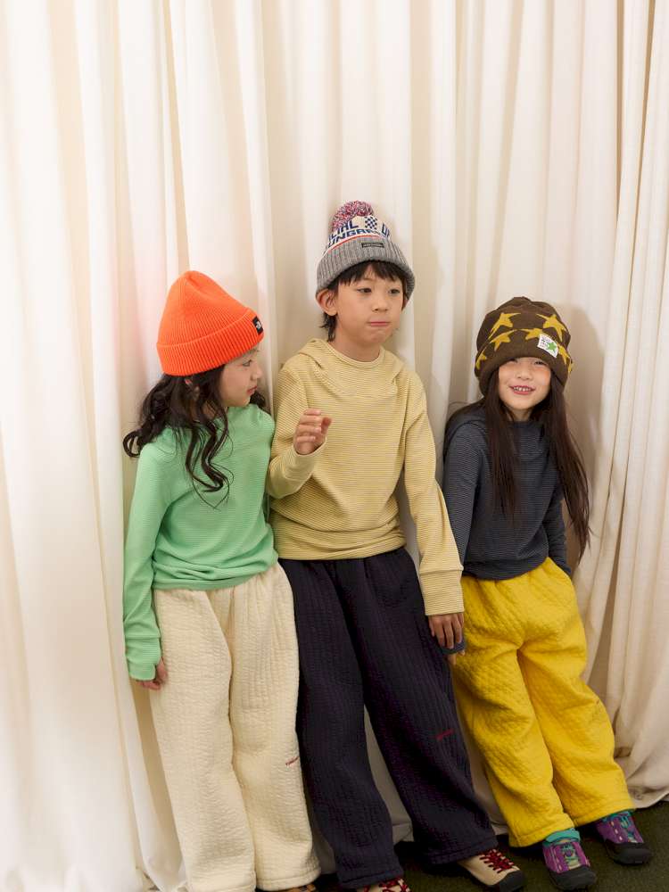 長袖Tシャツ yummy&rocky | Antibacterial Pinstripe Hooded Base Layer ピンストライプ フーデッド インナー【mh0020056】