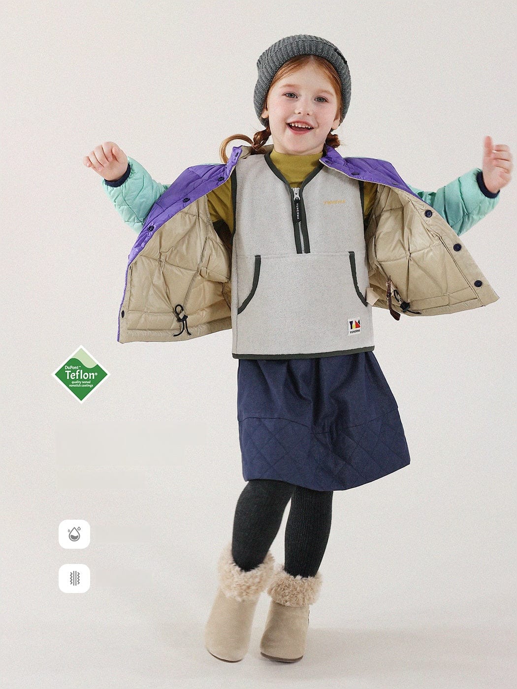 ショートコート・ジャケット・ジャンパー キッズ ダウンジャケット 90%ホワイトダックダウン 撥水 軽量 アウター【mh0011344】