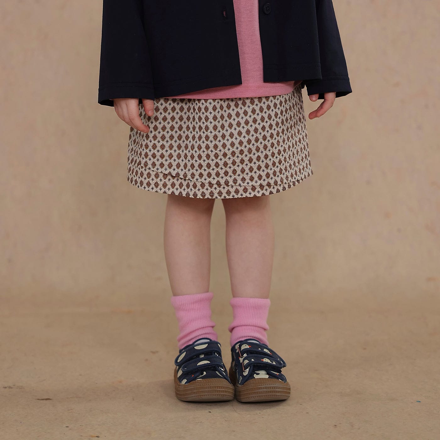 スカート Apricot / 80cm retro floral skirt【mh0009495】