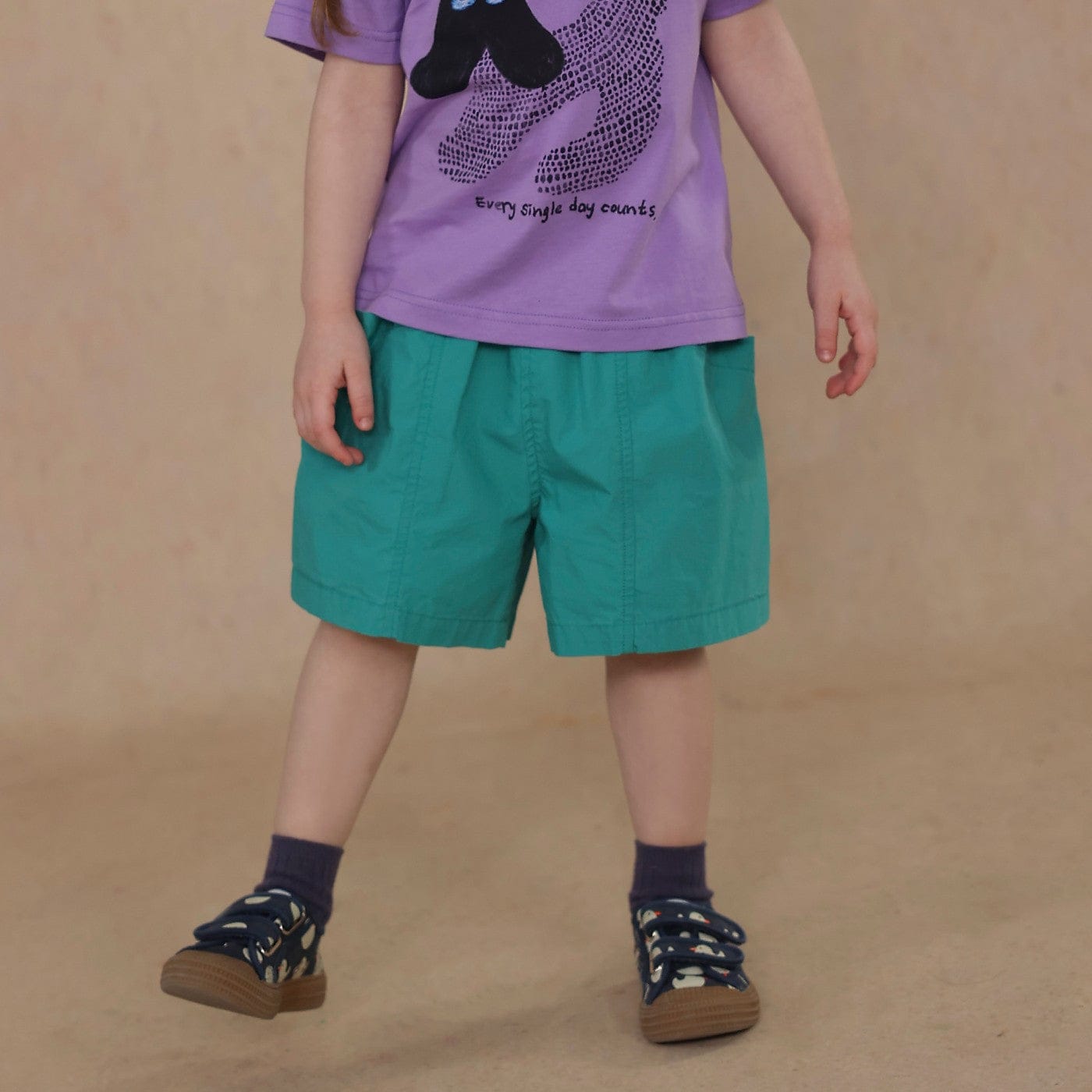 ハーフパンツ・ショートパンツ Blue Green / 80cm solid color casual pants【mh0009487】