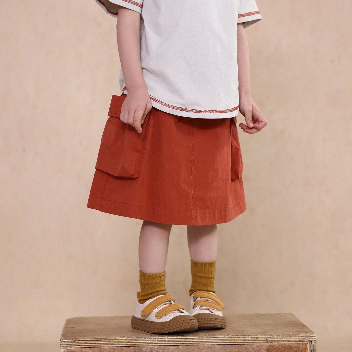 スカート Brick Red / 80cm casual short skirt【mh0009503】
