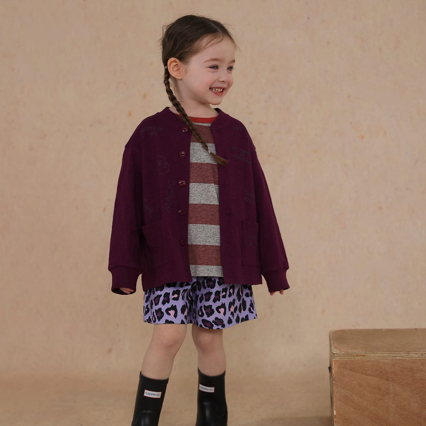 カーディガン・パーカー Dark Purple / 80cm thin embroidered hand-painted cardigan【mh0009453】