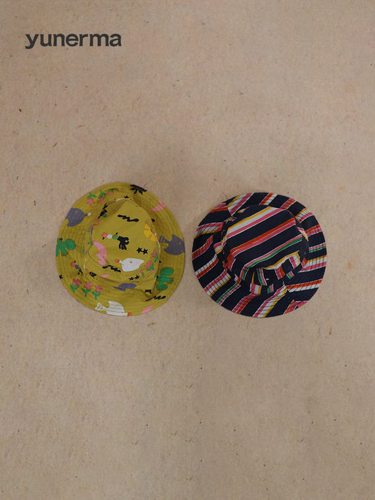 ベビー用帽子 double-sided printed sun hat【mh0009470】