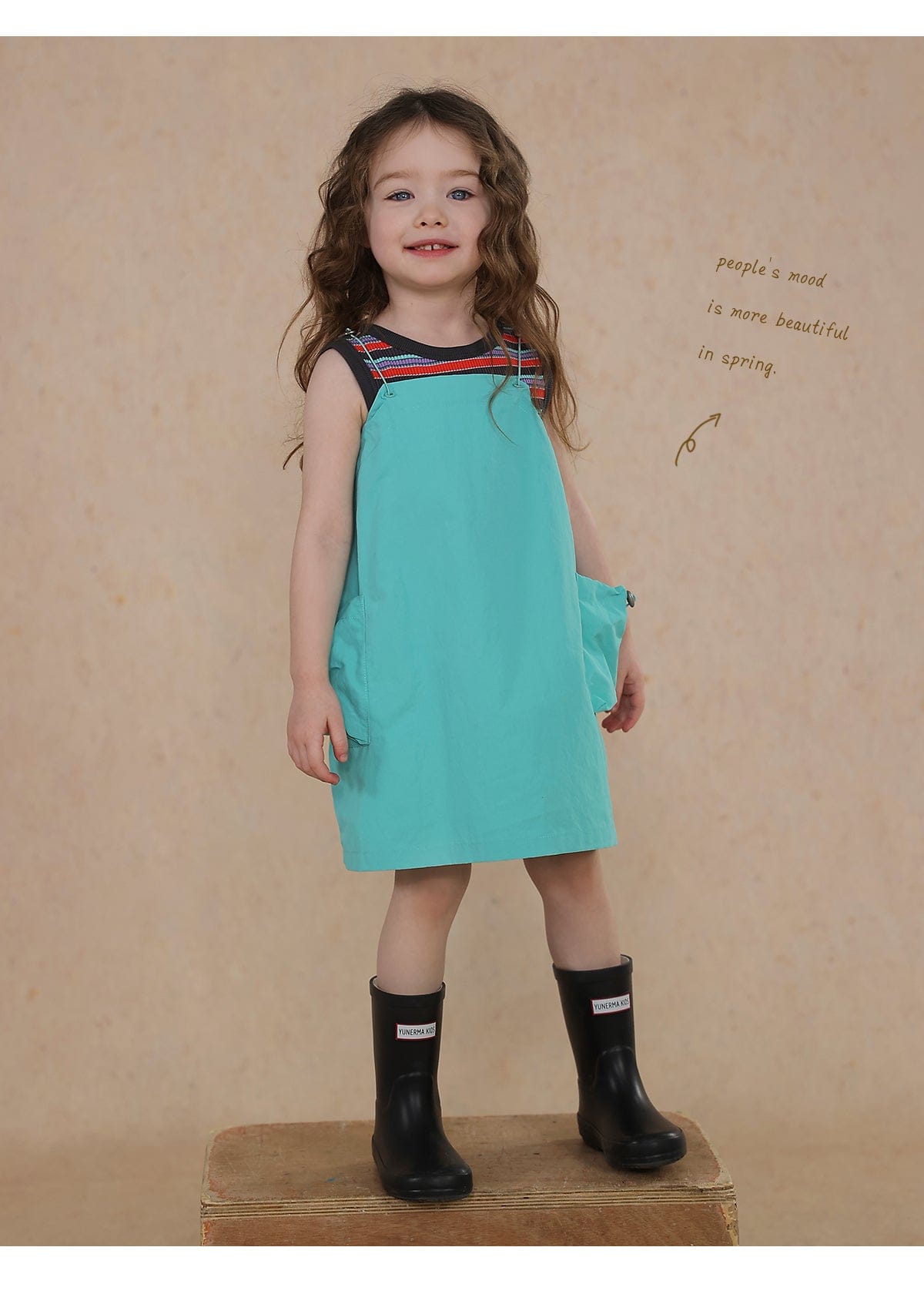 ノースリーブワンピース drawstring suspender skirt【mh0009471】