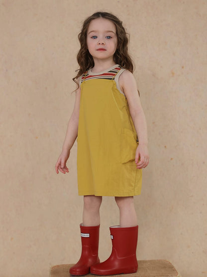 ノースリーブワンピース drawstring suspender skirt【mh0009471】