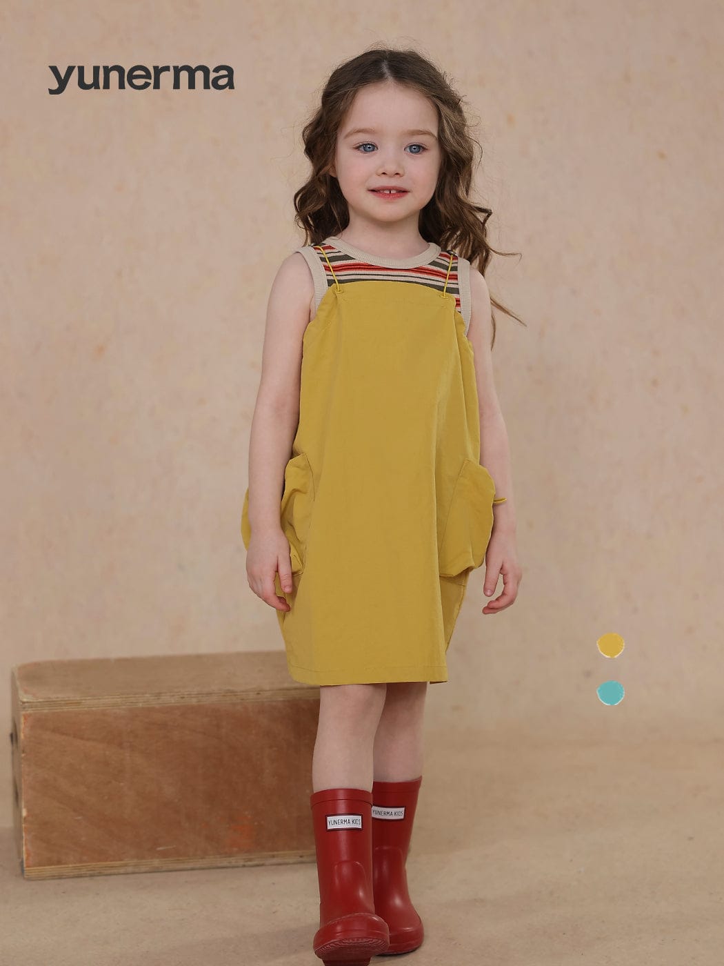 ノースリーブワンピース drawstring suspender skirt【mh0009471】