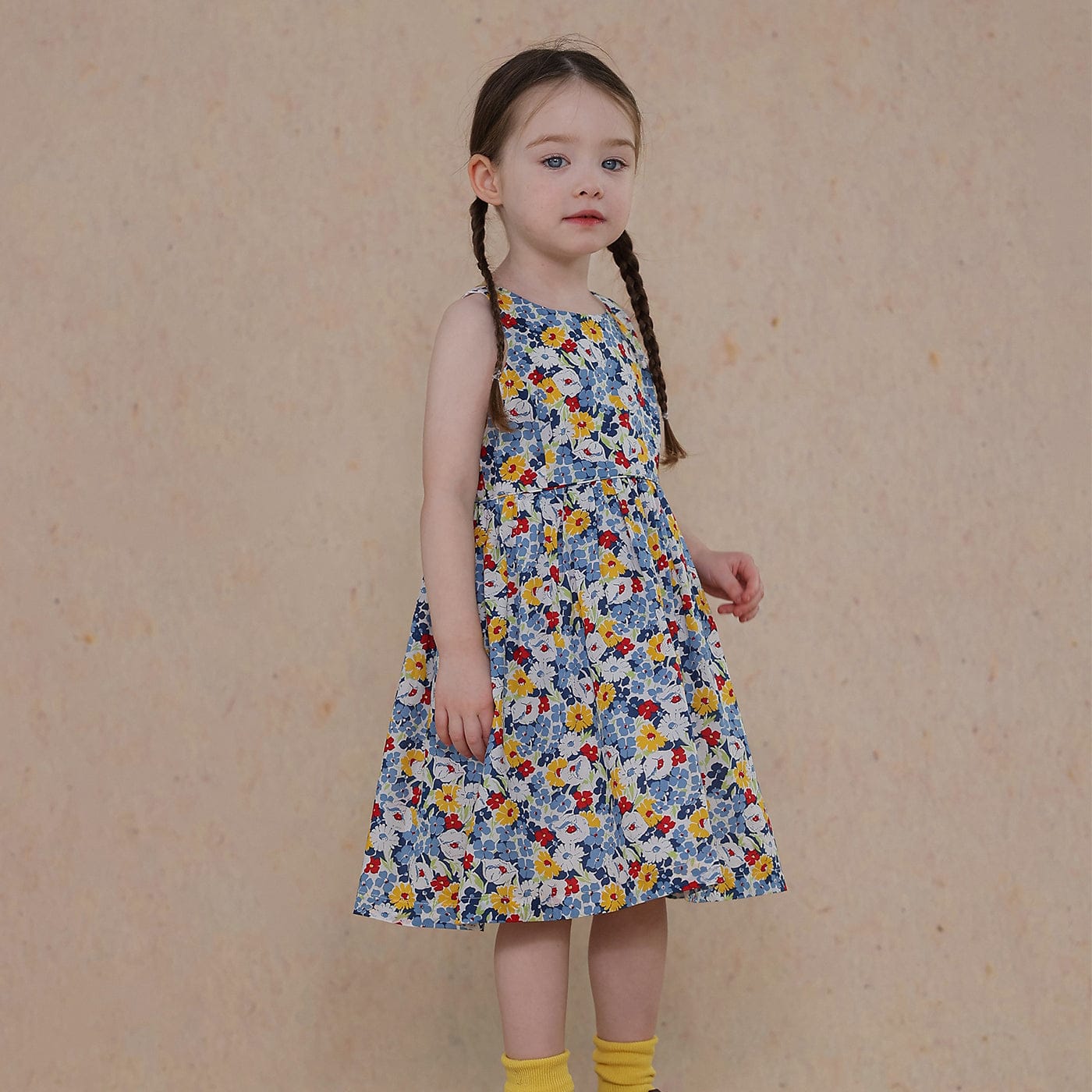 ノースリーブワンピース Floral / 80cm niche floral dress【mh0009482】