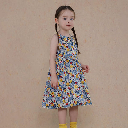 ノースリーブワンピース Floral / 80cm niche floral dress【mh0009482】