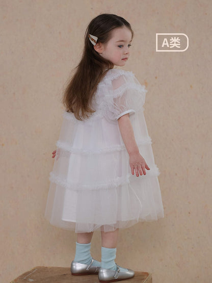 半袖ワンピース fluffy princess dress【mh0009462】