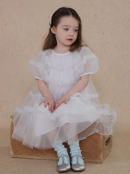 半袖ワンピース fluffy princess dress【mh0009462】