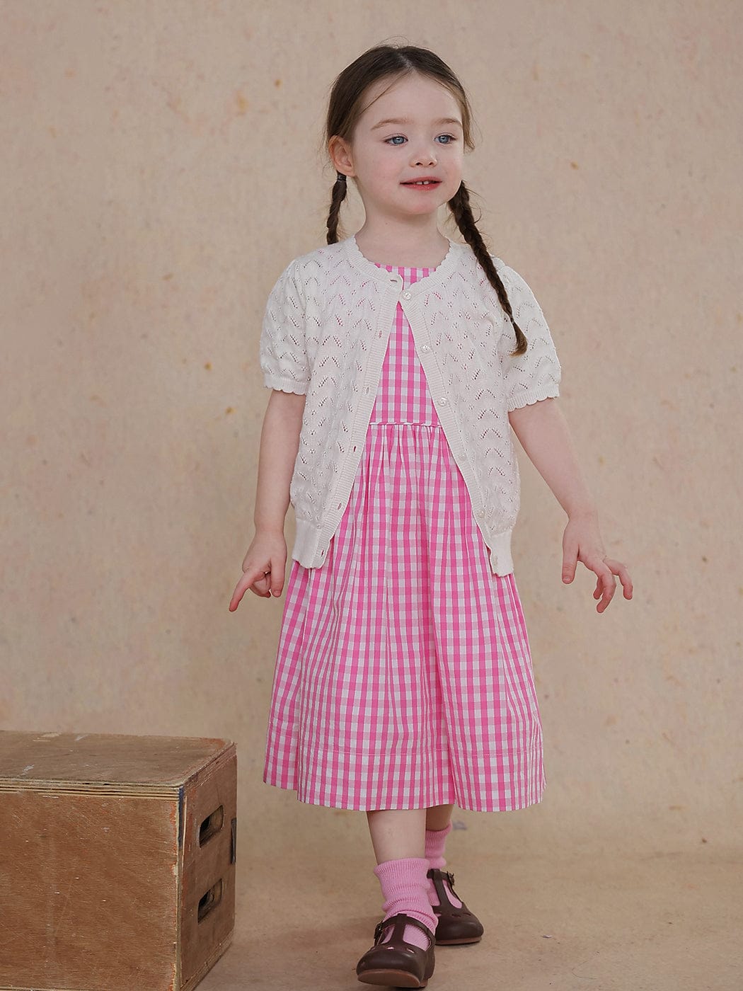 カーディガン・パーカー knitted hollow short-sleeve cardigan【mh0009486】