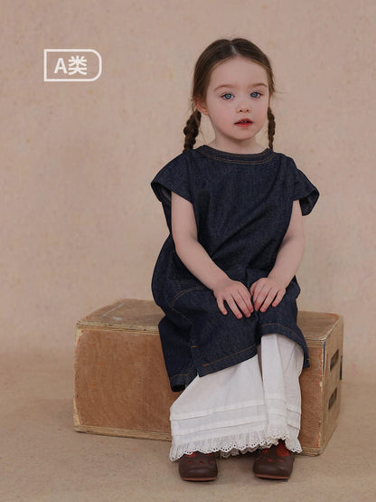 ロングパンツ・スウェットパンツ lace wide-leg pants【mh0009459】