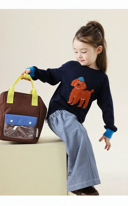 ニット・セーター アニマル柄ニットセータープルオーバー【mh0011289】