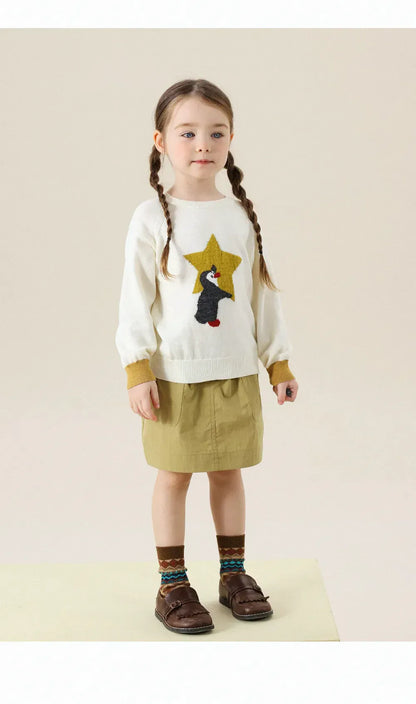 ニット・セーター アニマル柄ニットセータープルオーバー【mh0011289】