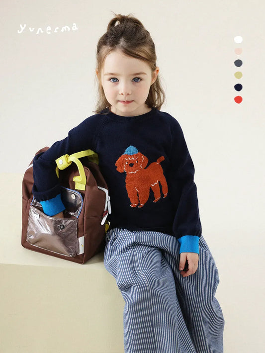 ニット・セーター アニマル柄ニットセータープルオーバー【mh0011289】