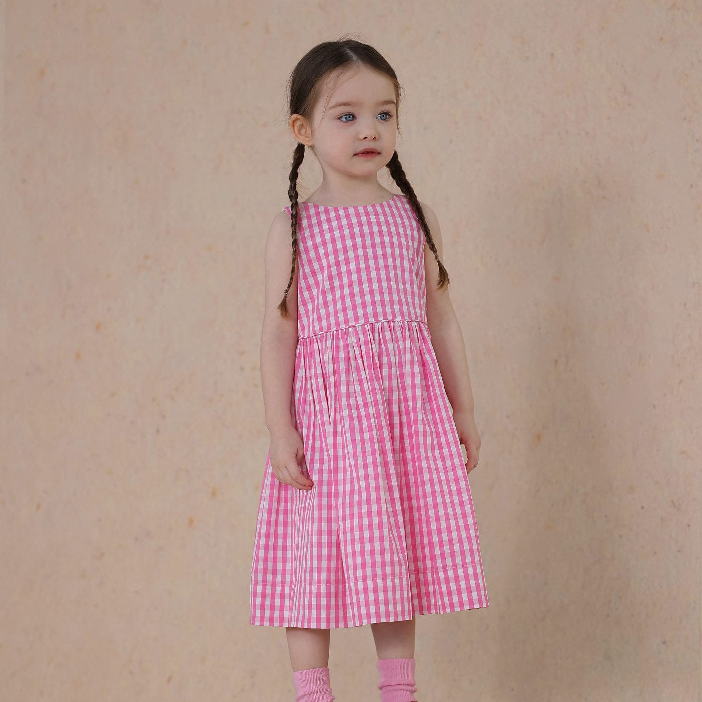 ノースリーブワンピース Pink / 80cm niche floral dress【mh0009482】