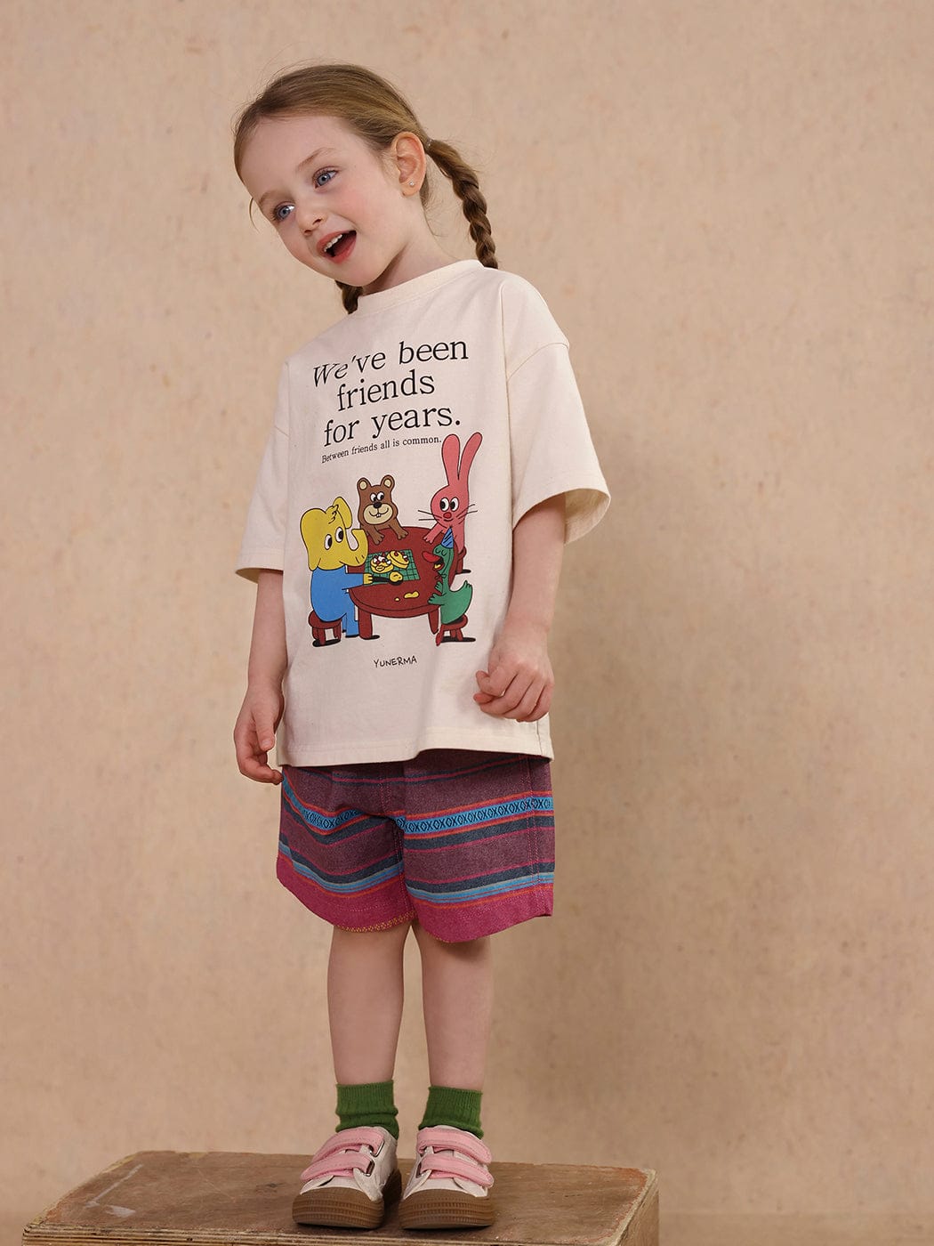 ハーフパンツ・ショートパンツ pure cotton striped shorts【mh0009497】