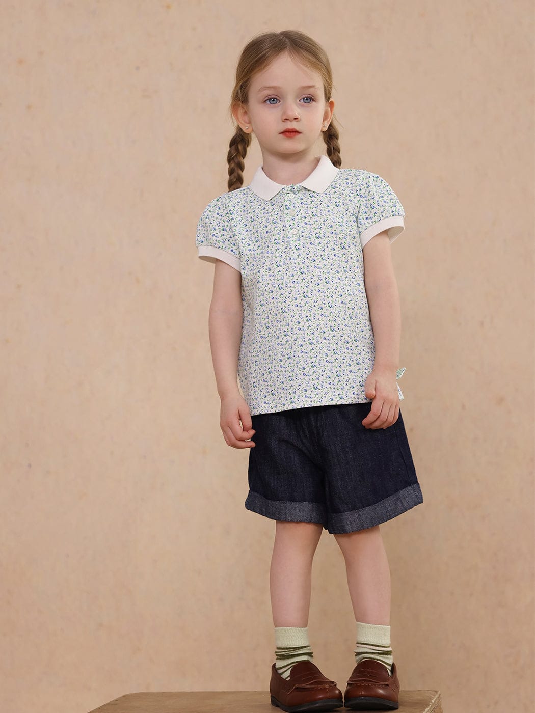 ハーフパンツ・ショートパンツ rollup linen denim shorts【mh0009496】