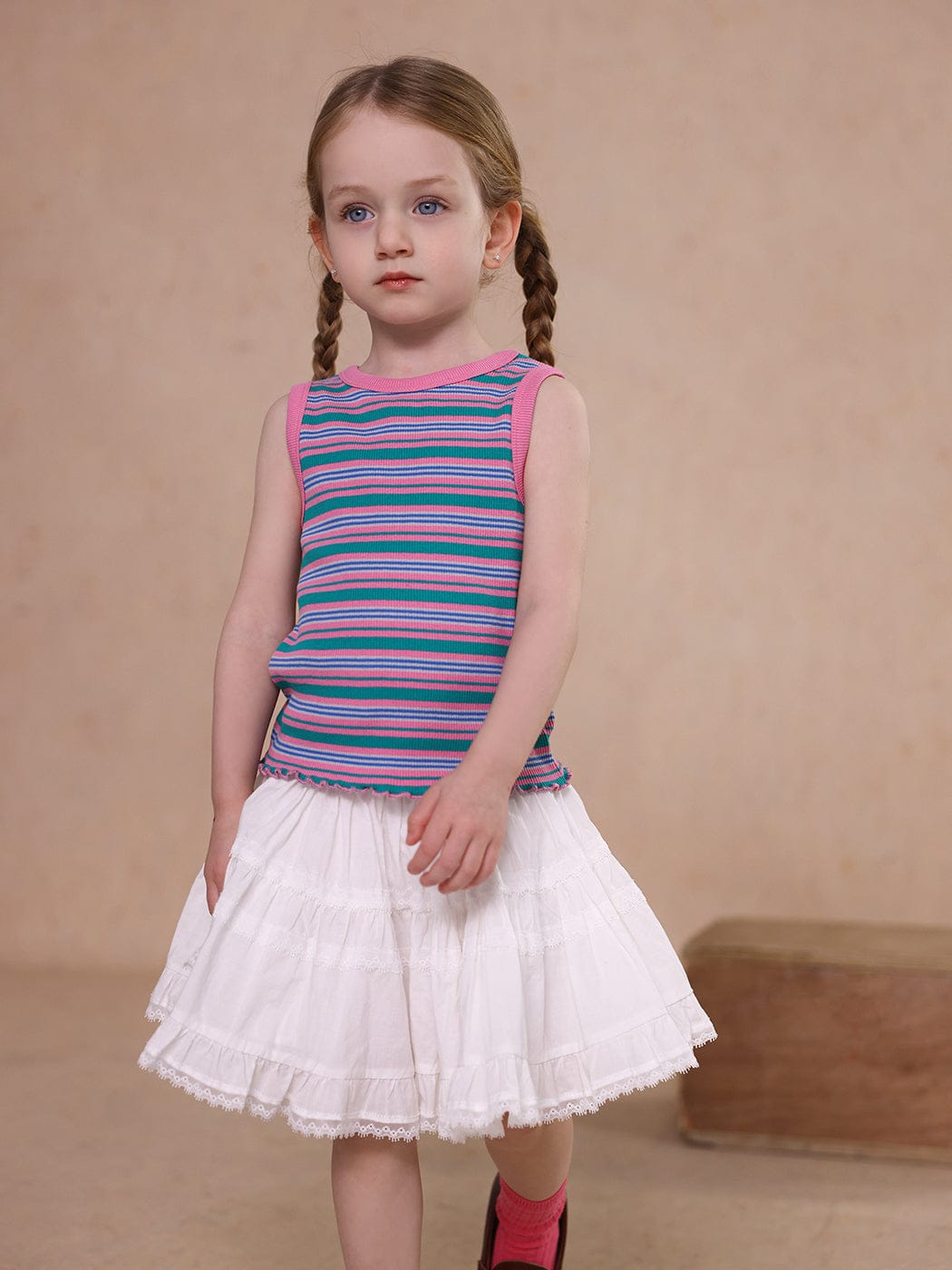 タンクトップ・キャミソール・ノースリーブトップス striped vest tops【mh0009491】