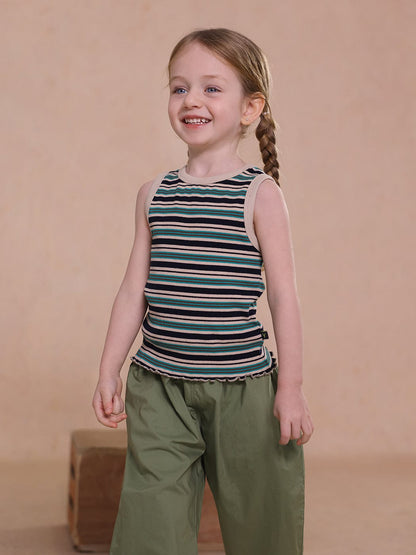 タンクトップ・キャミソール・ノースリーブトップス striped vest tops【mh0009491】