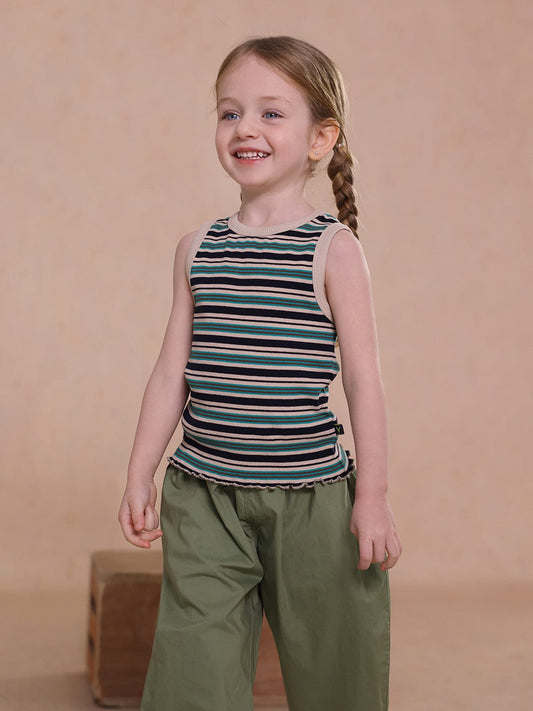 タンクトップ・キャミソール・ノースリーブトップス striped vest tops【mh0009491】
