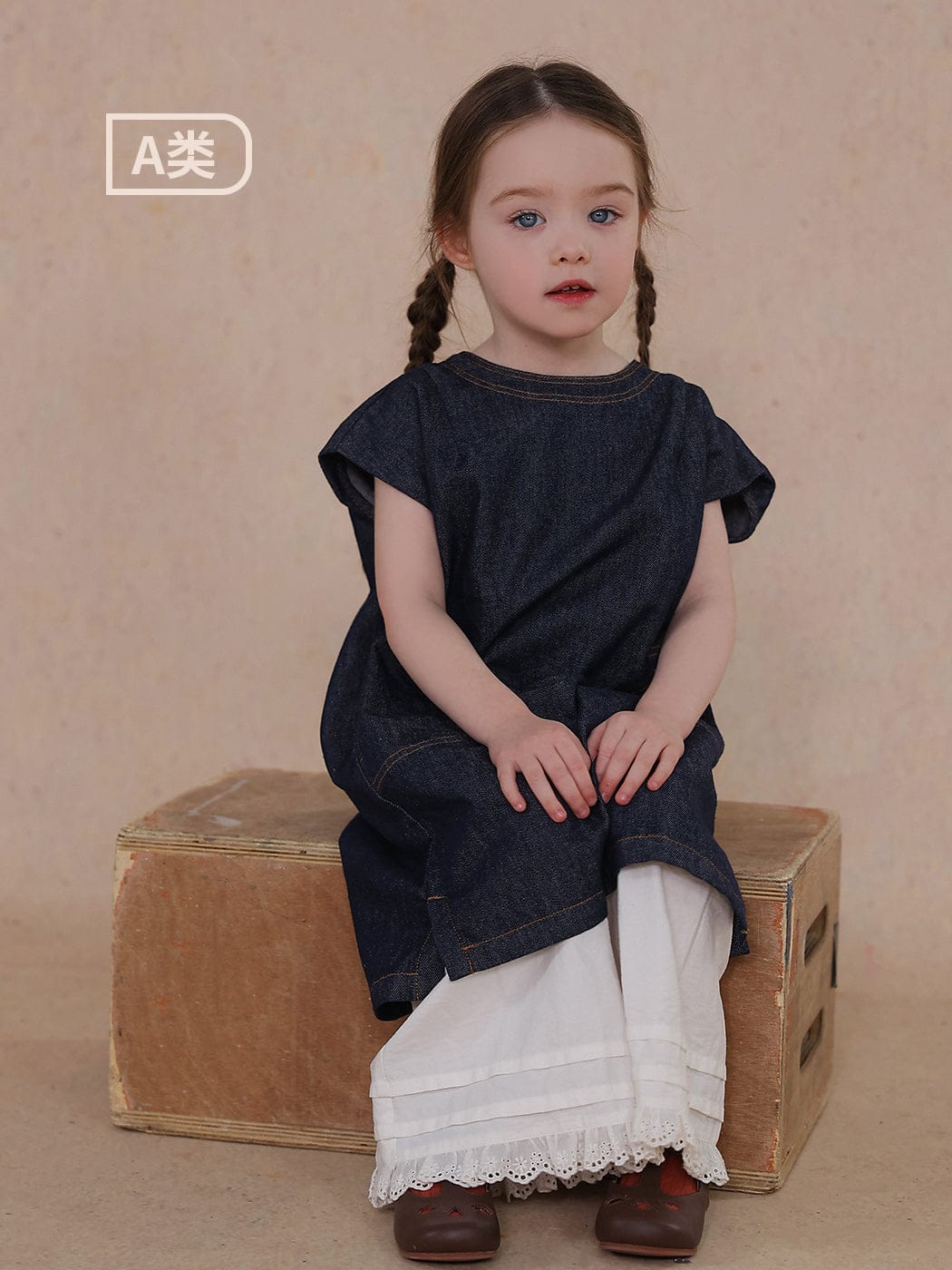 半袖ワンピース thin denim dress【mh0009451】