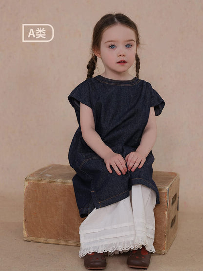 半袖ワンピース thin denim dress【mh0009451】