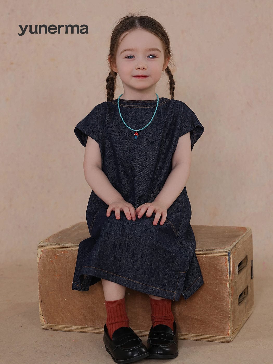 半袖ワンピース thin denim dress【mh0009451】