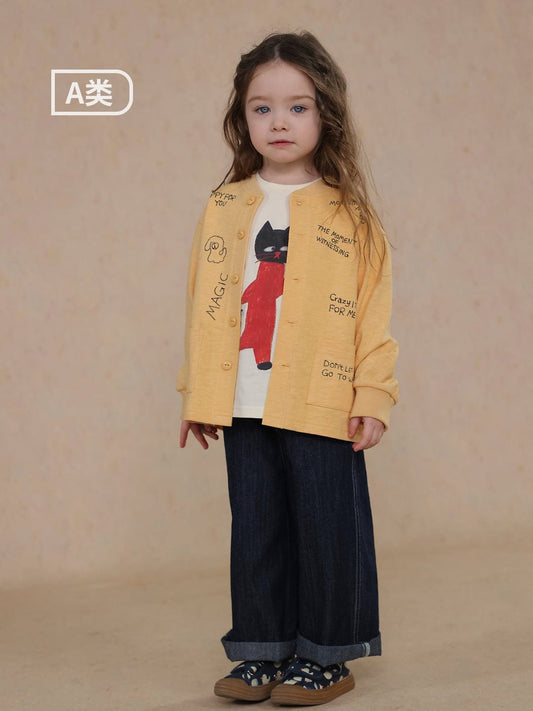 デニムパンツ wide-leg thin straight jeans【mh0009494】