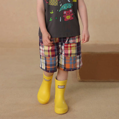 ベビー用靴 Yellow / 22 yards colorful mid-tube rain boots【mh0009460】