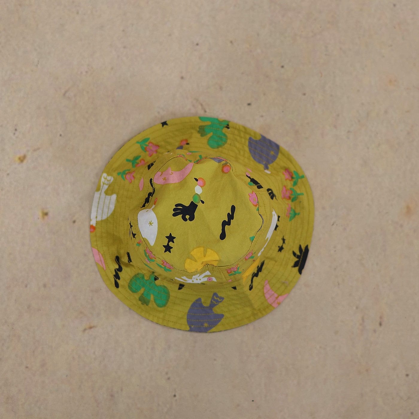 ベビー用帽子 Yellow Flower adult model / One Size double-sided printed sun hat【mh0009470】