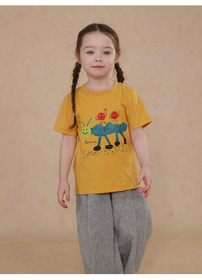 半袖Tシャツ cartoon short-sleeved T-shirt【mh0009465】