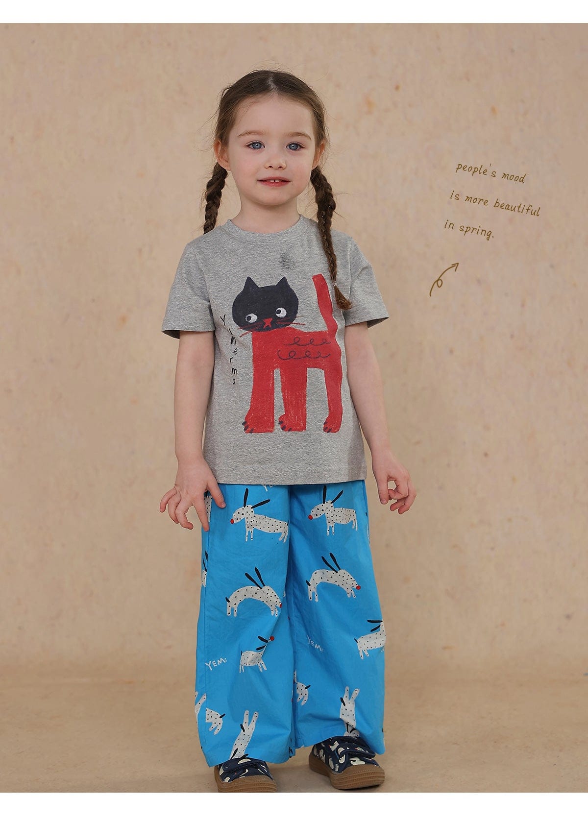 半袖Tシャツ cartoon short-sleeved T-shirt【mh0009465】