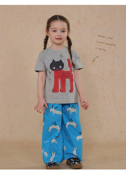 半袖Tシャツ cartoon short-sleeved T-shirt【mh0009465】