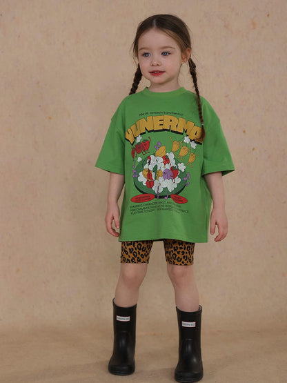 半袖Tシャツ cute cartoon short-sleeved T-shirt【mh0009468】