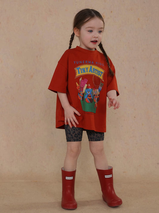 半袖Tシャツ cute cartoon short-sleeved T-shirt【mh0009468】