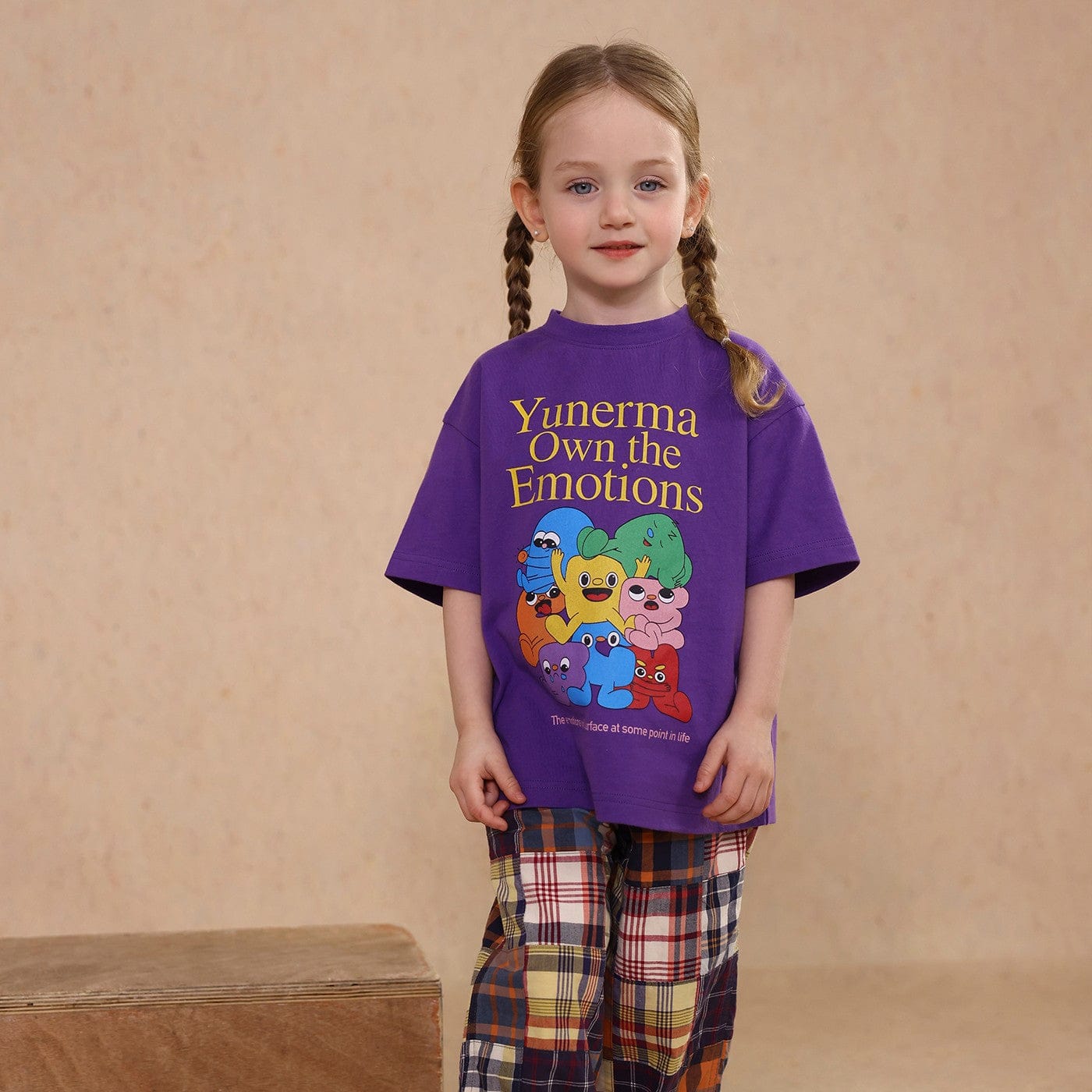 半袖Tシャツ Purple / 80cm cute cartoon short-sleeved T-shirt【mh0009468】