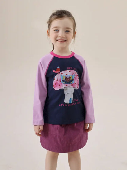 長袖Tシャツ カラフルイラストラグラン長袖Tシャツ【mh0011292】