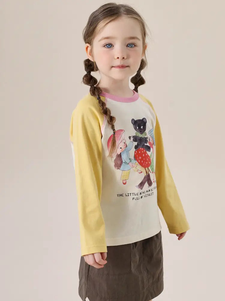 長袖Tシャツ カラフルイラストラグラン長袖Tシャツ【mh0011292】