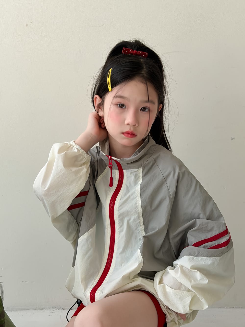 Zipper Sun Protection Jacket ライトアウター ブルゾン【mh0013123】 KUMAI.KIDS ショートコート・ジャケット・ジャンパー