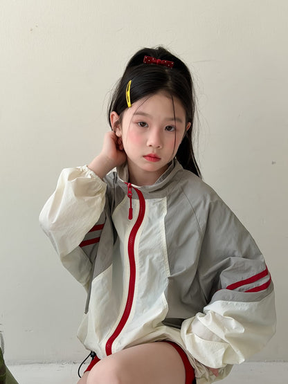 Zipper Sun Protection Jacket ライトアウター ブルゾン【mh0013123】 KUMAI.KIDS ショートコート・ジャケット・ジャンパー