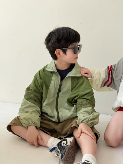 Zipper Sun Protection Jacket ライトアウター ブルゾン【mh0013123】 KUMAI.KIDS ショートコート・ジャケット・ジャンパー